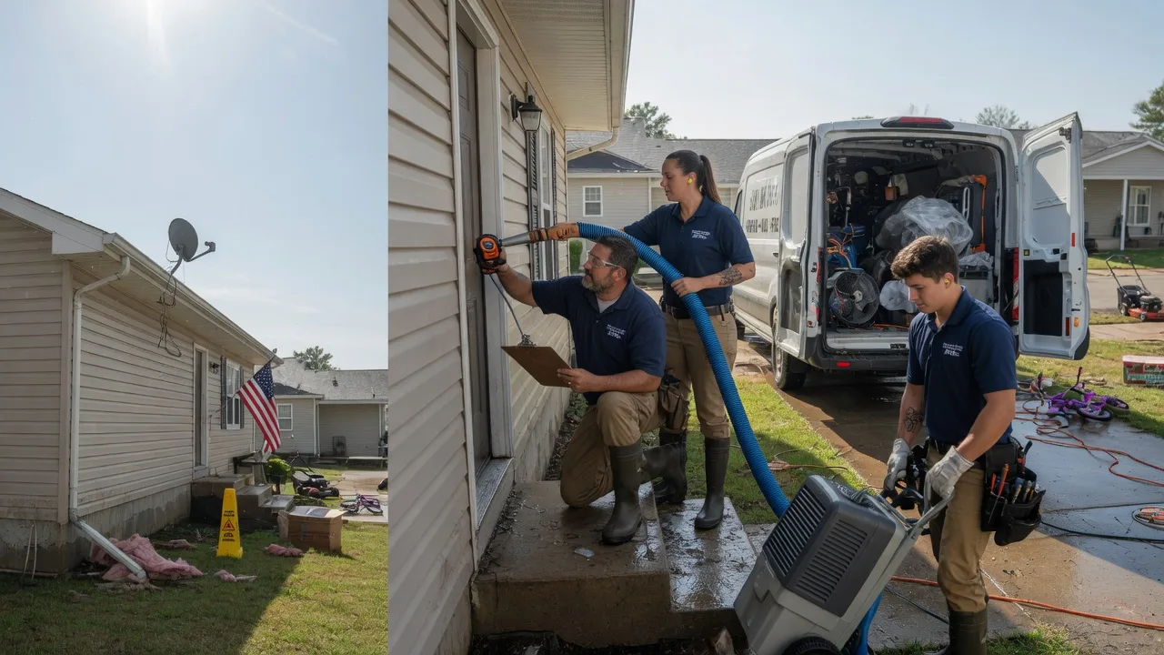 Ceiling Water Damage Restoration in Coralville, IA near me